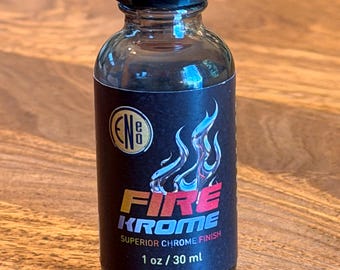 FIREKROME - Flame Activated Liquid CHROME Paint True Mirror Silver Finish