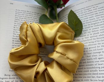 Coleteros de satén sedoso / Hechos a mano / Evitan el frizz y la rotura / Accesorio para el cabello de uso diario