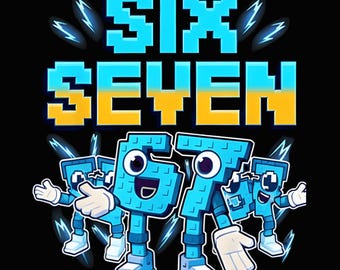 Voler un PNG italien Brainrot Six Seven, Brainrot Kids Gaming Meme PNG, numéro de baseball, Six Seven Ice Cream Drip 67 Meme, Gen Alpha Slang