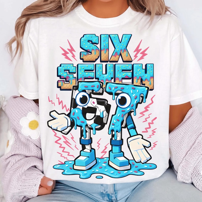 Kids Meme 67 PNG Six Seven 6 7 Italian Brainrot Meme Funny Viral Meme ...