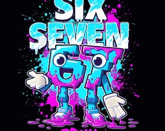 ブレインロットを盗む シックスセブン イタリアンブレインロット キッズゲームミームPng、野球の背番号、シックスセブンアイスクリームドリップ67ミームGenアルファスラングPng