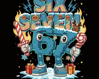 Voler un PNG italien Brainrot Six Seven, Brainrot Kids Gaming Meme PNG, numéro de baseball, Six Seven Ice Cream Drip 67 Meme, Gen Alpha Slang