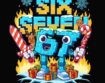イタリアのクリスマスを盗む Brainrot Six Seven PNG Brainrot Kids Gaming Meme PNG 野球の背番号 Six Seven Ice Cream Drip 67 Meme png