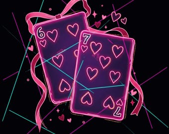 トランプ バレンタイン 6 7 PNG、プレッピー 67 シックス セブン バレンタイン PNG コケット 面白いシャツ デザイン