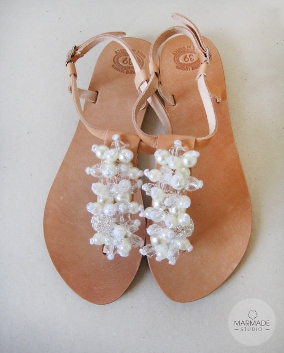 off white clear sandals