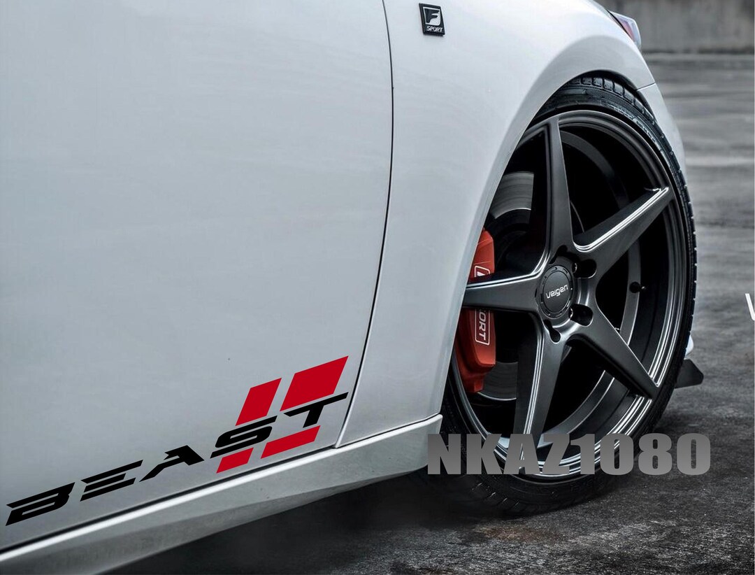 BEAST Decal Sticker Sport Racing Performance Motorsport Car Logo Emblem ...