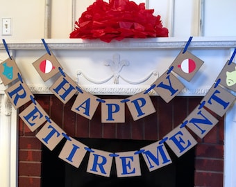 teacher retirement party banner retirement banner etsy