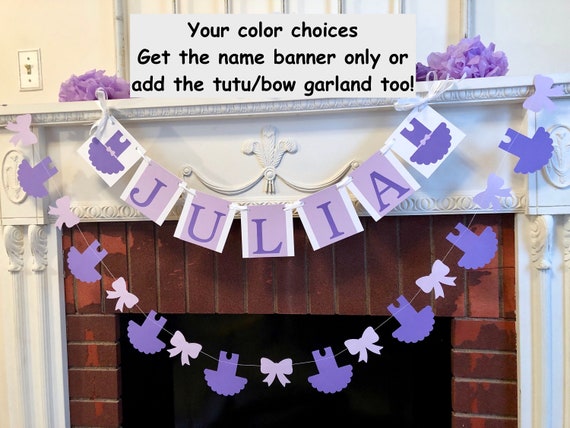 Tutu Cute Birthday Decorations Ballerina 1st 2nd 4th Birthday