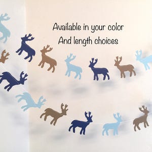 Buck Baby shower Decor/Garland - Woodland themed baby shower decorations - Buck banner- Oh deer Baby Shower Decor- Deer garland