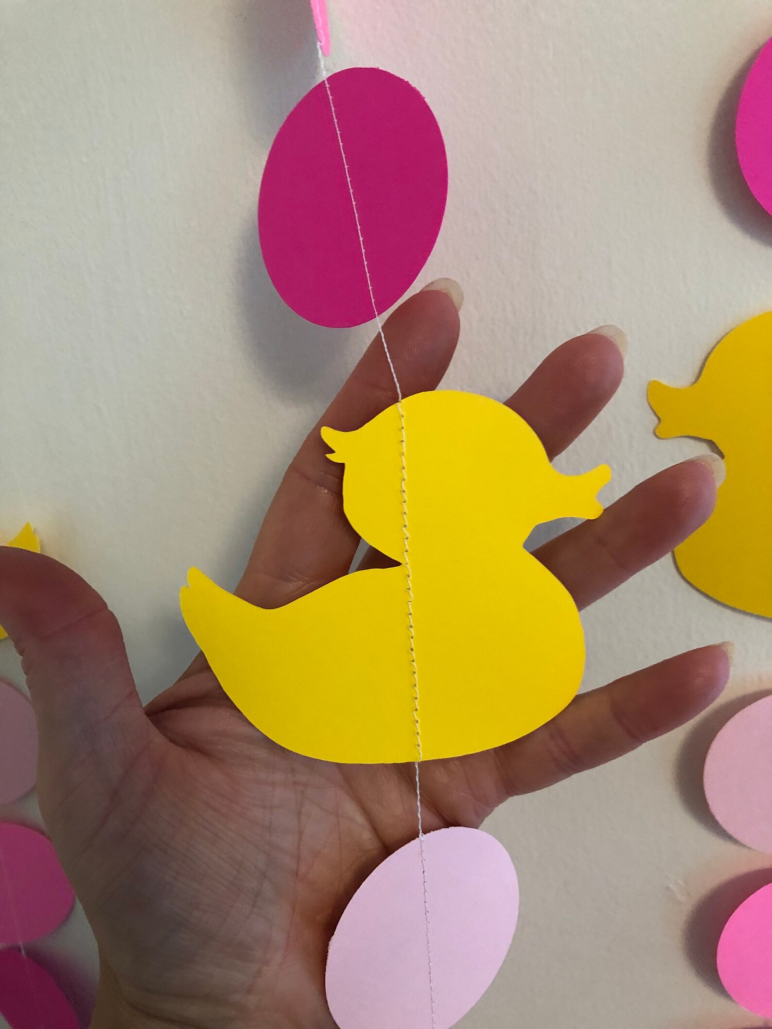 Pink Rubber Duck Baby Shower Decorations Ducky Birthday Etsy