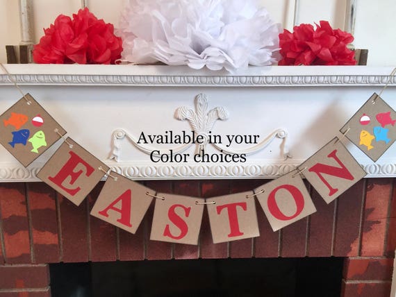 Ofishally One Birthday Decorations Fish First Birthday Banner