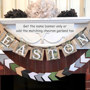 Duck Hunting Baby Shower Decoration - Mallard 1st Birthday Banner - Camo Birthday Garland - Hunting birthday decorations -