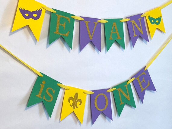 mardi gras 1st birthday party