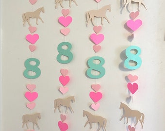 Pony First Birthday - Horse Birthday Decor - Horse Backdrop - Cowgirl Birthday Party Decorations - saddle up birthday - your color choices