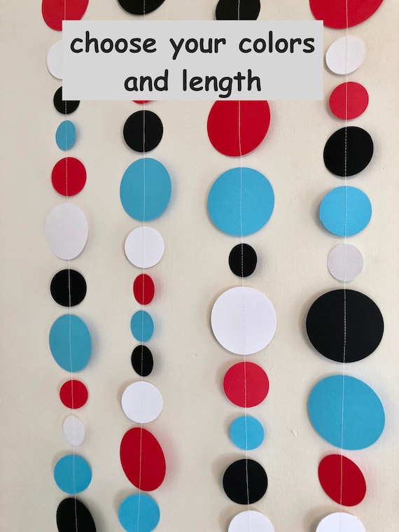 First Birthday Decorations Red And Blue Birthday Boy Etsy
