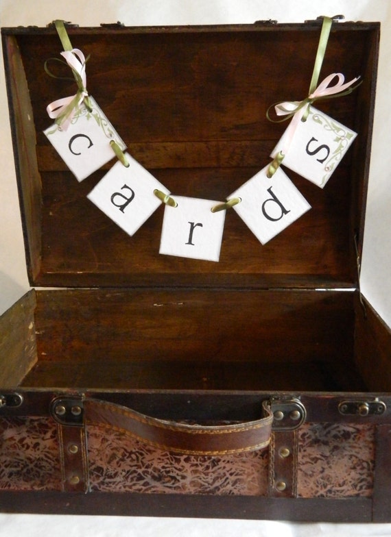 Mini Cards Box Sign Birdcage Cards Banner Suitcase Sign
