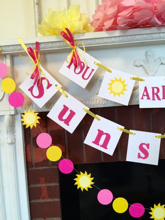 You Are My Sunshine 1st Birthday Decorations Child S Room Etsy