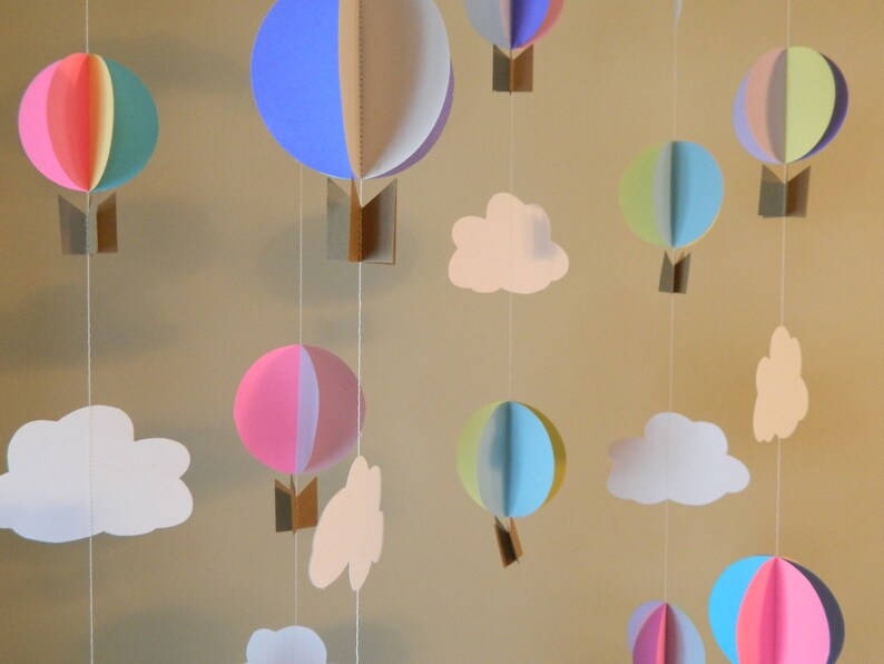 Hot Air Balloon Decorations Oh The Places You Ll Go Baby Etsy