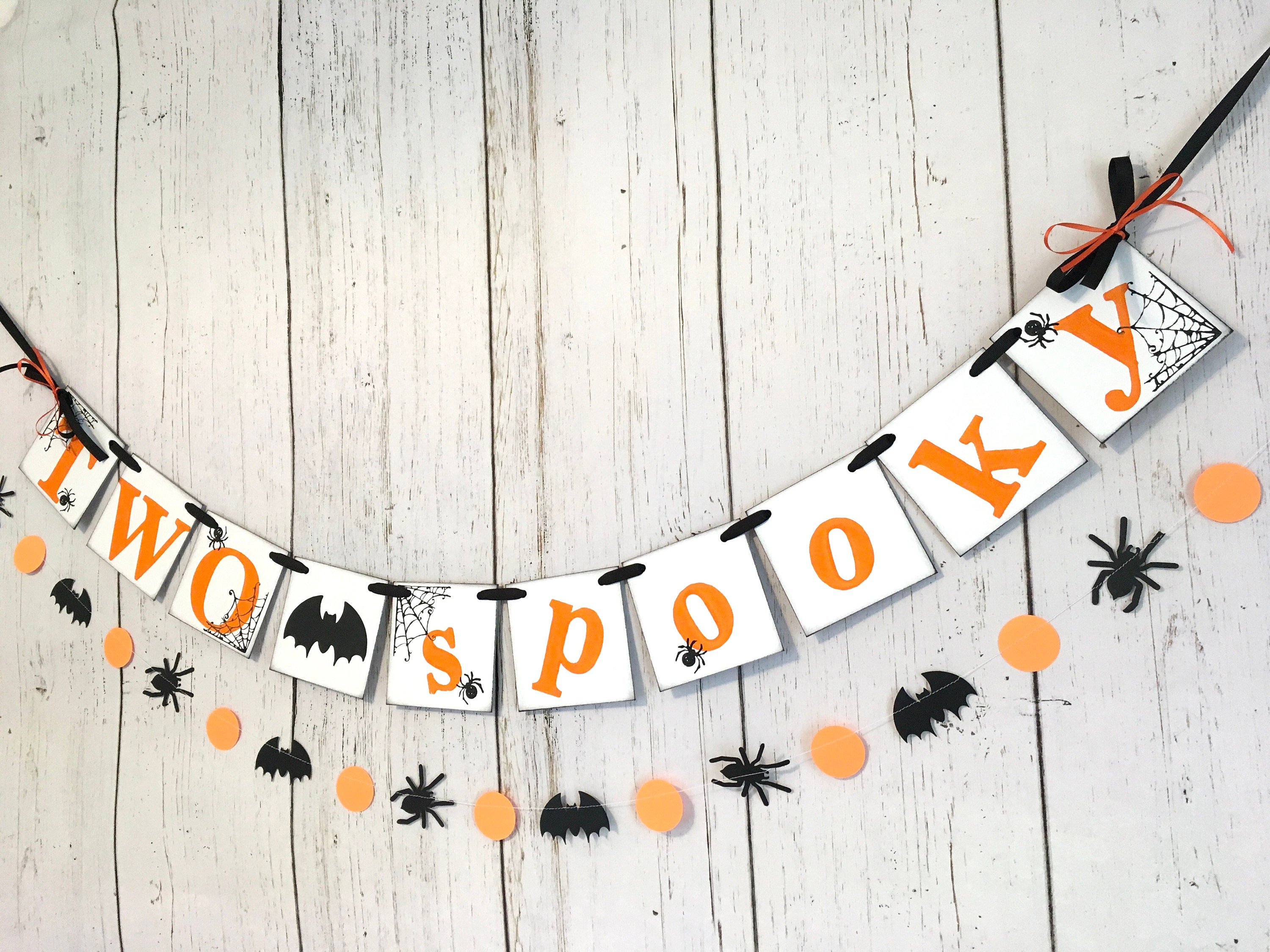 Happy Halloween Scary Party Spooky Spider Web Foil Banner Decoration 2M Garland 