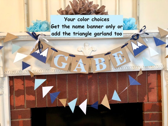 Mountain Baby Shower Decoration Explorer 1st Birthday Garland Mountain Baby Shower Decoration Explorer 1st Birthday Garland