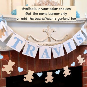Teddy Bear Picnic Birthday Decorations Girl- Baby Bear's Picnic Garland - Teddy Bear Baby Shower Decor Boy- Teddy Bear 1st Birthday Banner