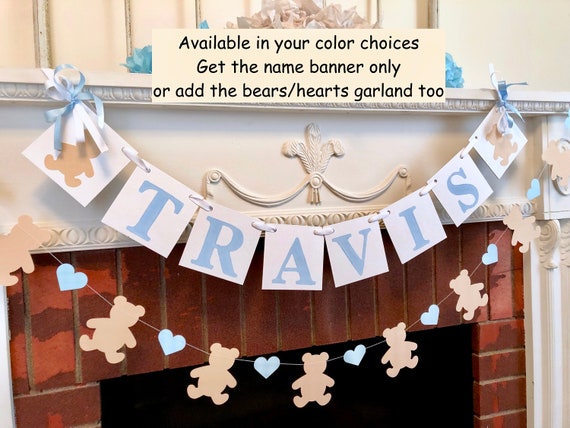 teddy bear baby shower banner