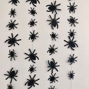 Spider Garlands Spider Halloween Backdrop Halloween Party - Etsy