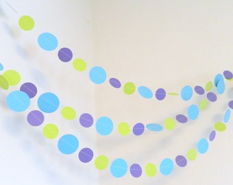 Monster Theme Circle Garland: Custom Baby Shower Birthday Decor