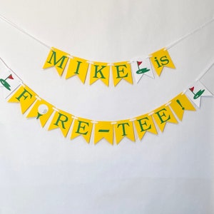 Mastered 40th Birthday Decorations Golf Themed Birthday Golf 30th Birthday Banner Par-Tee Birthday Banner Hole in One Birthday 50th image 2