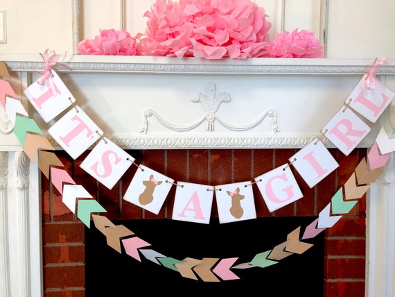 Oh Deer Baby Shower Decorations Tribal Baby Shower Decor Etsy