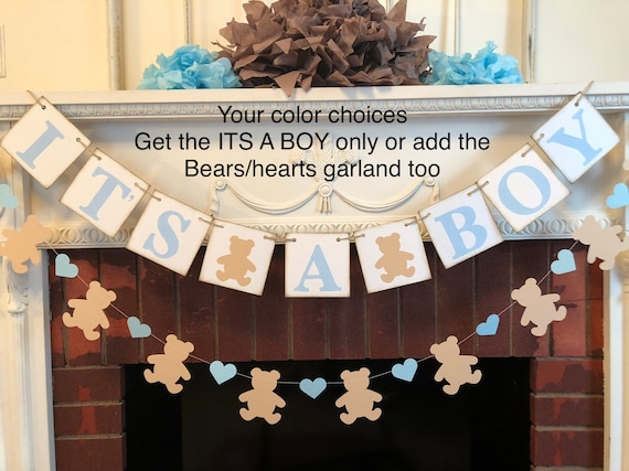 teddy bear baby shower banner