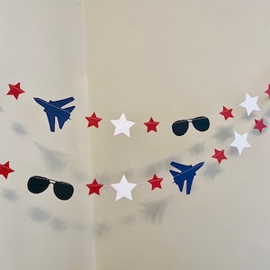 Military Jet 1st Birthday Decorations Custom Jet Baby shower Banner Airplane 2nd birthday Fighter Jet Room Decoration Two fly image 1