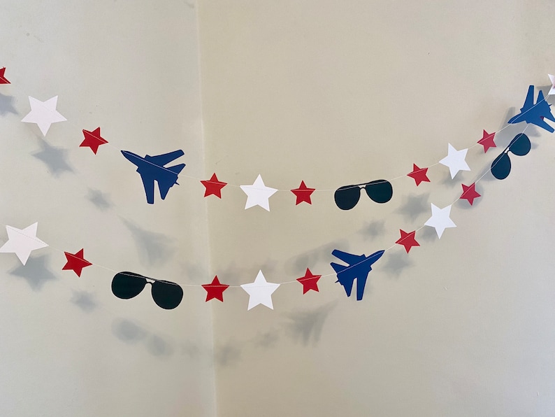 Military Jet 1st Birthday Decorations Custom Jet Baby shower Banner Airplane 2nd birthday Fighter Jet Room Decoration Two fly image 1