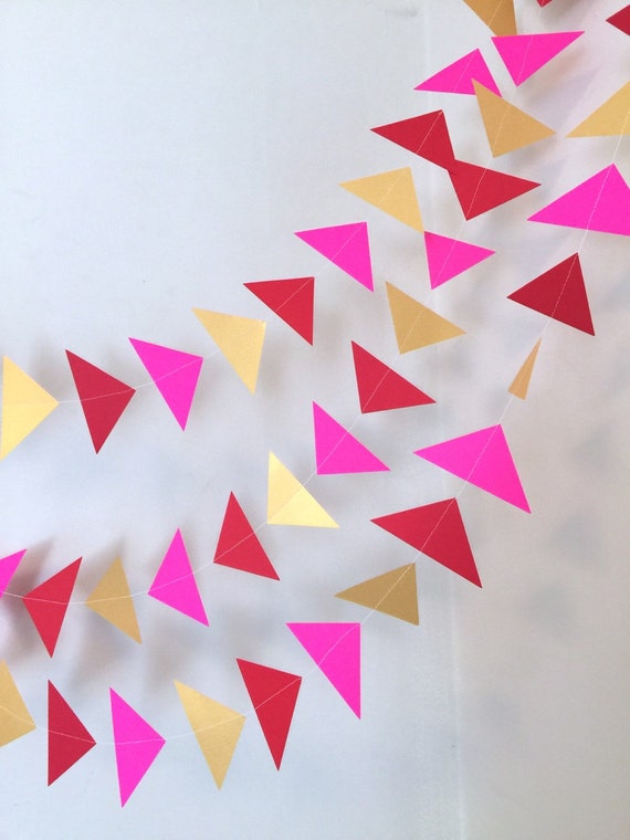 Geometric garland - Tribal banner - Triangle Backdrop - Boho Chic Wedding decor - Wedding Curtain Backdrop - Woodland First Birthday - Il_570xn