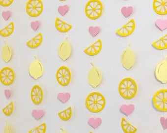 Lemon Bridal shower Decorations - She Found Her Main Squeeze - Lemon Backdrop- Lemon First Birthday Decor - Lemonade Stand Photo Prop