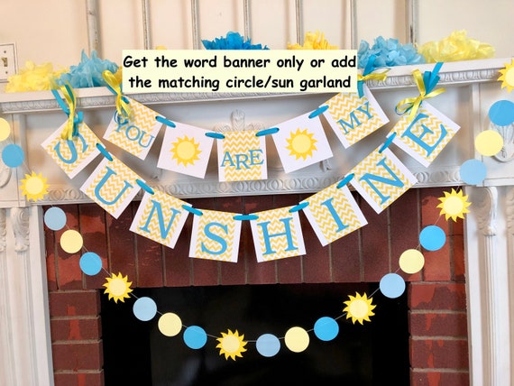 You Are My Sunshine First Birthday Decorations Sunshine Baby