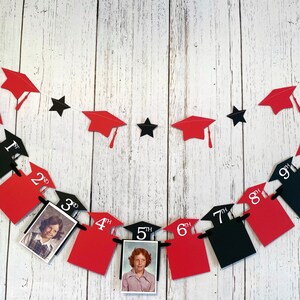 Graduation Photo Banner - Graduation Party Decorations - K-12 Pictures Sign - High School Grad - Class of 2025 Graduation - 8th Grade