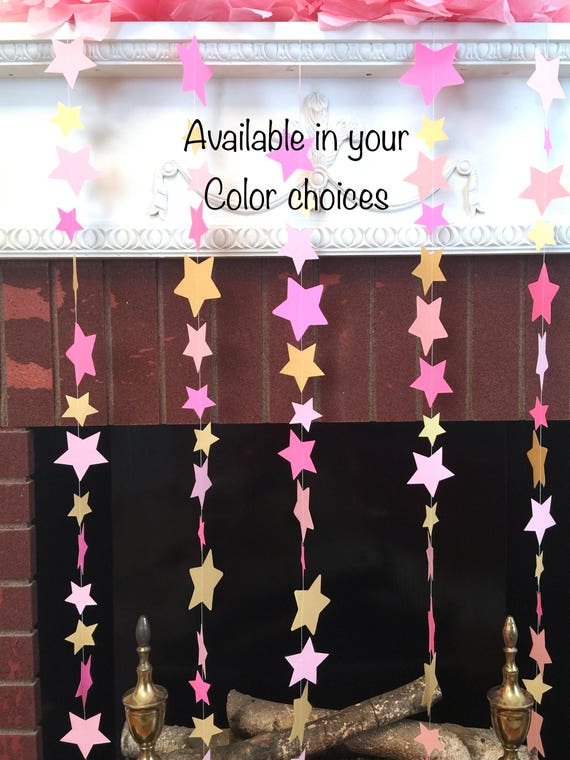 Twinkle Twinkle Little Star Baby Shower Pink And Gold Star