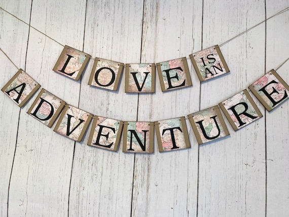 Elicola Let The Adventure Begin Banner Per Decorazioni Per Feste Di