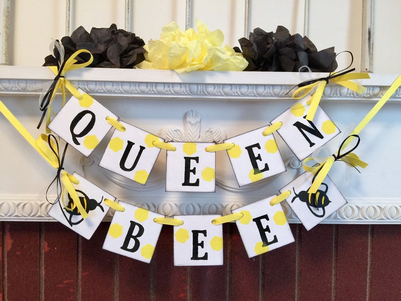 Queen Bee Birthday Decorations Bumble Bee Birthday Decor Etsy