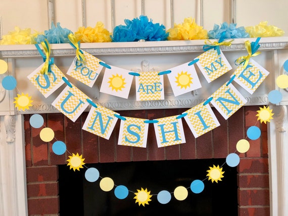 You Are My Sunshine Birthday Decorations Sunshine Baby Etsy
