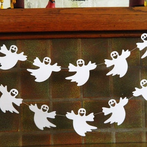 Halloween Decorations Halloween Garland Ghost Decoration Spooky decor Halloween Party Decor Classroom Decor image 1