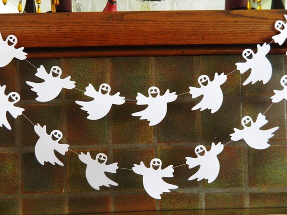 Halloween Decorations Halloween Garland Ghost Decoration - Etsy ...