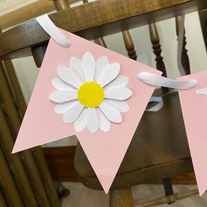 Daisy 1st Birthday Decorations ONE High Chair Banner Retro Daisy First ...