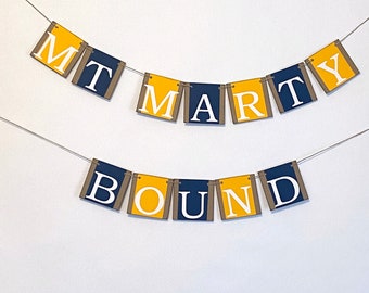 Custom College Bound Banner - High School Graduation Decor - Custom University Sign- Grad Party Garland- High School Graduate- Your College