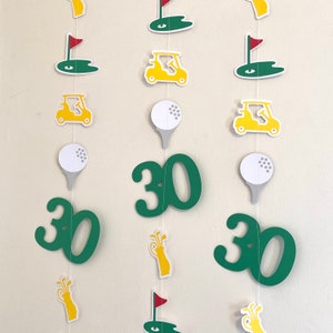 Thir-Tee Birthday Decorations- Mastered 30th 40th Year Themed Birthday - 50th Golf Backdrop garland - Hole in One Birthday Banner -Thir-tee