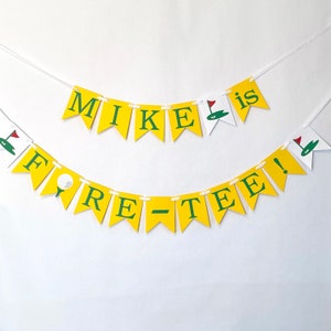 Mastered 40th Birthday Decorations Golf Themed Birthday Golf 30th Birthday Banner Par-Tee Birthday Banner Hole in One Birthday 50th image 3