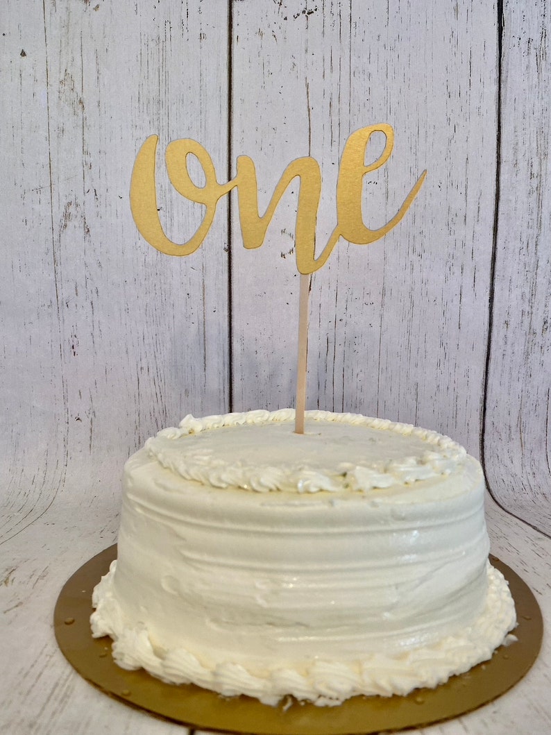 First Birthday Topper ONE Cake Topper 1st Birthday Etsy