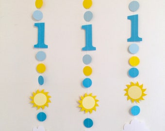 You are My Sunshine 1st Birthday Decorations Boys - Sunshine Birthday Garlands - Birthday decor Boy - 2nd 3rd 4th birthday - photo Backdrop