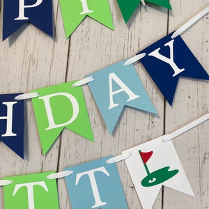 Hole in ONE first Birthday Decorations Golf Themed Birthday Golf 30th Birthday Banner Par-Tee 1st Birthday Banner 1st Birthday image 2